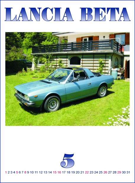 Mai 2005 Lancia Beta Kalender