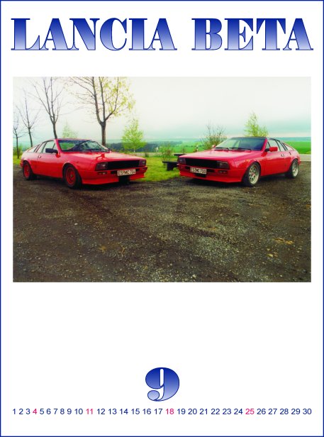 September 2005 Lancia Beta Kalender